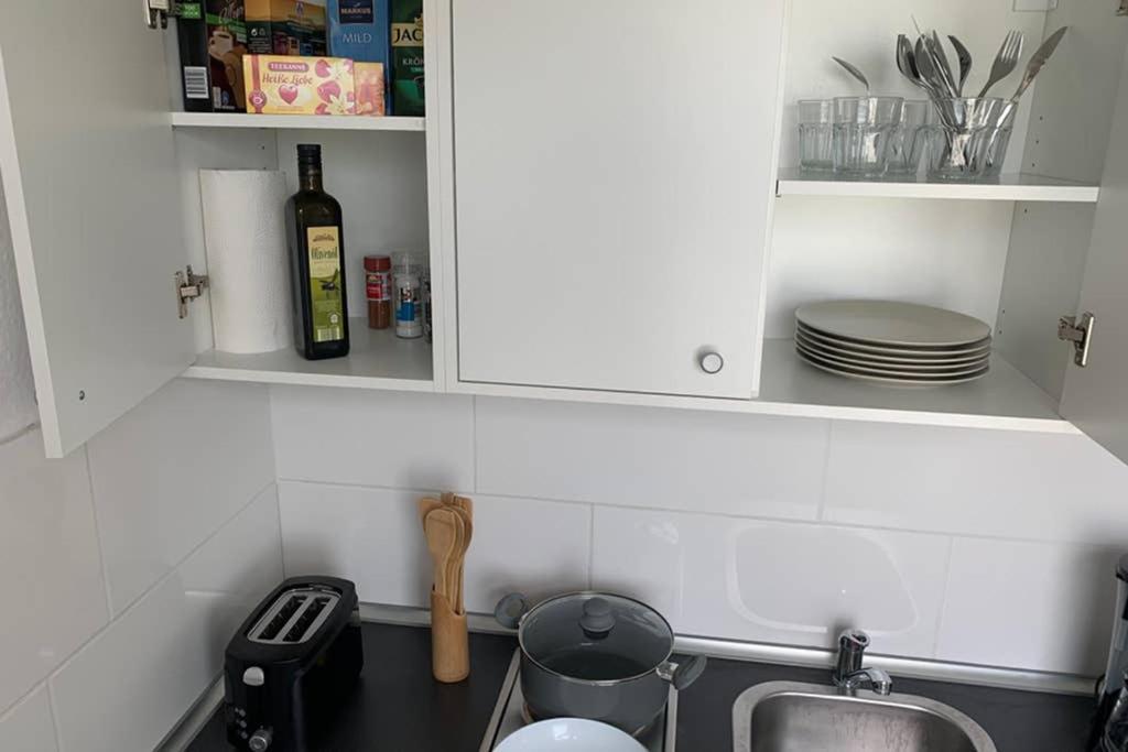 1 Zi-Whg, Netflix, Wifi, Kueche, 15Min Zum Zentrum Leipzig Dış mekan fotoğraf